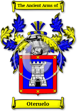 Oteruelo Family Crest Download (jpg) Legacy Series - 150 DPI