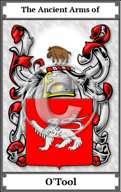O'Tool Family Crest Download (JPG)  Book Plated - 150 DPI