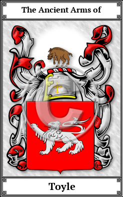 Toyle Family Crest Download (JPG)  Book Plated - 150 DPI