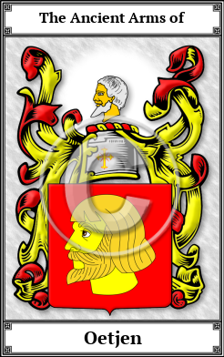 Oetjen Family Crest Download (JPG)  Book Plated - 150 DPI