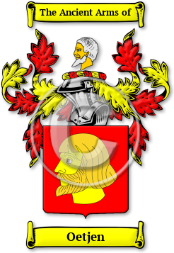 Oetjen Family Crest Download (jpg) Legacy Series - 150 DPI