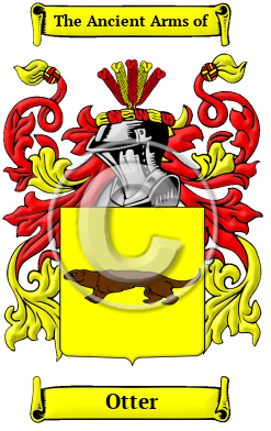 Otter Family Crest Download (JPG) Heritage Series - 600 DPI