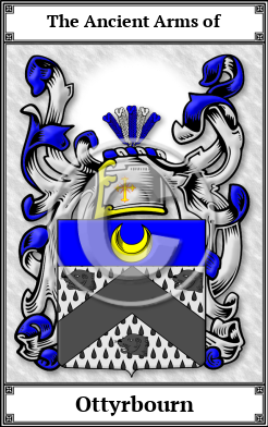Ottyrbourn Family Crest Download (JPG)  Book Plated - 150 DPI