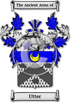 Utter Family Crest Download (JPG) Legacy Series - 300 DPI