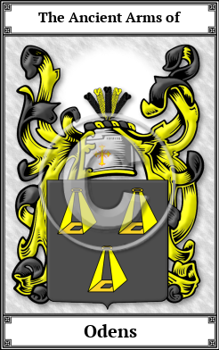 Odens Family Crest Download (JPG)  Book Plated - 150 DPI