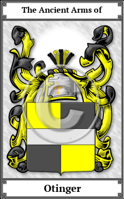Otinger Family Crest Download (JPG) Book Plated - 300 DPI