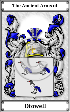 Otowell Family Crest Download (JPG)  Book Plated - 150 DPI