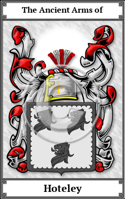 Hoteley Family Crest Download (JPG)  Book Plated - 150 DPI