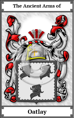 Oatlay Family Crest Download (JPG)  Book Plated - 150 DPI