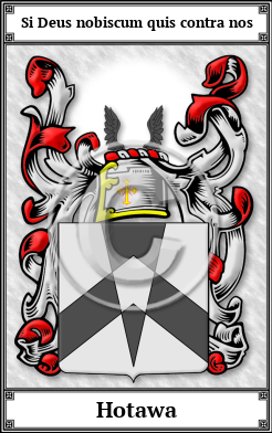 Hotawa Family Crest Download (JPG) Book Plated - 600 DPI