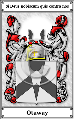 Otaway Family Crest Download (JPG)  Book Plated - 150 DPI