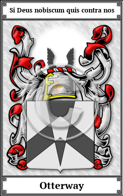 Otterway Family Crest Download (JPG)  Book Plated - 150 DPI