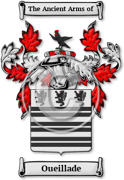 Oueillade Family Crest Download (JPG) Legacy Series - 600 DPI