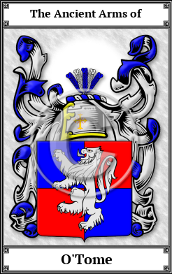 O'Tome Family Crest Download (JPG)  Book Plated - 150 DPI
