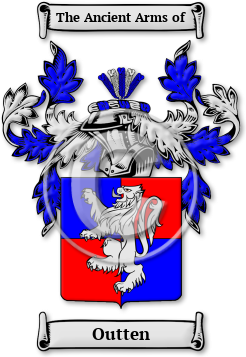 Outten Family Crest Download (jpg) Legacy Series - 150 DPI