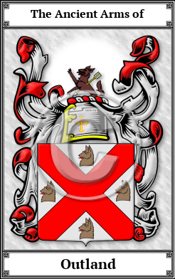 Outland Family Crest Download (JPG)  Book Plated - 150 DPI
