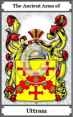 Uttram Family Crest Download (JPG) Book Plated - 600 DPI