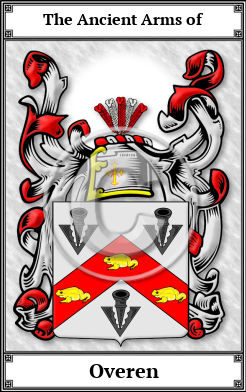 Overen Family Crest Download (JPG)  Book Plated - 150 DPI