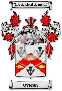 Overen Family Crest Download (jpg) Legacy Series - 150 DPI