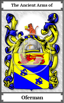 Oferman Family Crest Download (JPG) Book Plated - 600 DPI