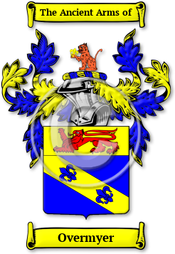 Overmyer Family Crest Download (jpg) Legacy Series - 150 DPI