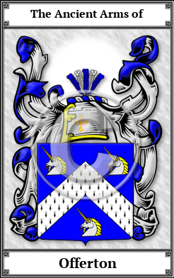 Offerton Family Crest Download (JPG)  Book Plated - 150 DPI
