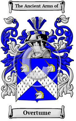 Overtume Family Crest/Coat of Arms