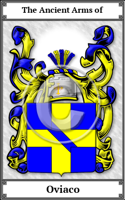 Oviaco Family Crest Download (JPG) Book Plated - 600 DPI