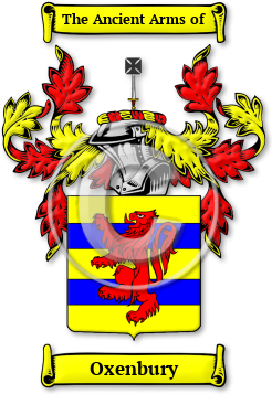 Oxenbury Family Crest Download (jpg) Legacy Series - 150 DPI