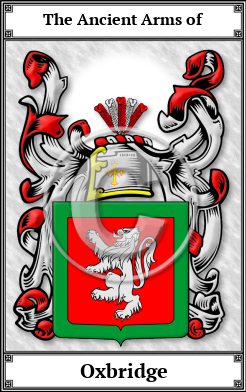 Oxbridge Family Crest Download (JPG) Book Plated - 600 DPI