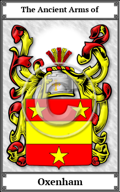 Oxenham Family Crest Download (JPG) Book Plated - 600 DPI