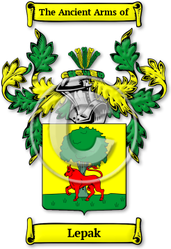 Lepak Family Crest Download (jpg) Legacy Series - 150 DPI