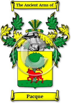 Pacque Family Crest Download (jpg) Legacy Series - 150 DPI
