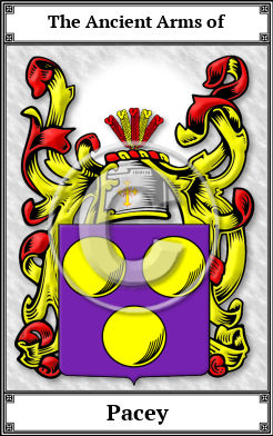 Pacey Family Crest Download (JPG)  Book Plated - 150 DPI