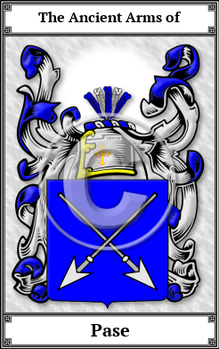 Pase Family Crest Download (JPG)  Book Plated - 150 DPI