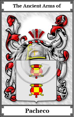 Pacheco Family Crest Download (JPG)  Book Plated - 150 DPI