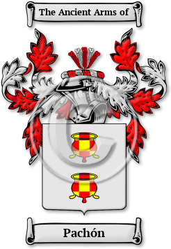 Pachón Family Crest Download (JPG) Legacy Series - 600 DPI