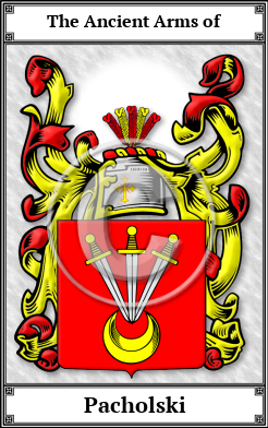 Pacholski Family Crest Download (JPG) Book Plated - 600 DPI