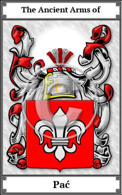 Pać Family Crest Download (JPG)  Book Plated - 150 DPI
