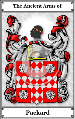 Packard Family Crest Download (JPG) Book Plated - 600 DPI