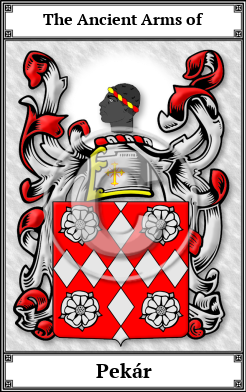 Pekár Family Crest Download (JPG)  Book Plated - 150 DPI