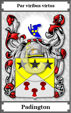 Padington Family Crest Download (JPG)  Book Plated - 150 DPI