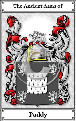 Paddy Family Crest Download (JPG)  Book Plated - 150 DPI