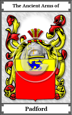 Padford Family Crest Download (JPG)  Book Plated - 150 DPI