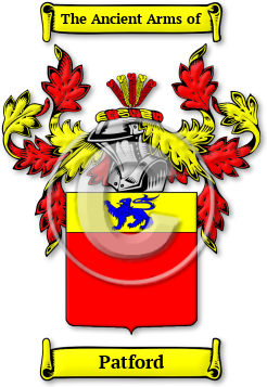 Patford Family Crest Download (JPG) Legacy Series - 300 DPI