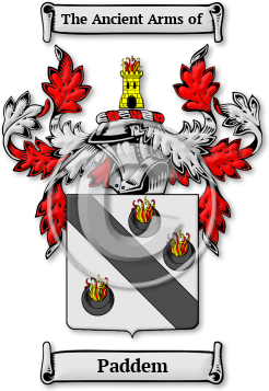 Paddem Family Crest Download (jpg) Legacy Series - 150 DPI