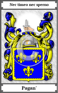 Pagan' Family Crest Download (JPG)  Book Plated - 150 DPI