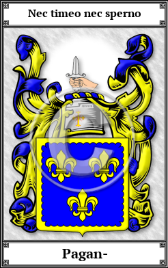 Pagan- Family Crest Download (JPG) Book Plated - 600 DPI