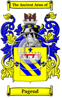 Pagend Family Crest Download (JPG) Heritage Series - 600 DPI