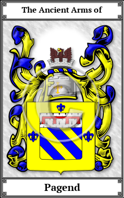 Pagend Family Crest Download (JPG)  Book Plated - 150 DPI